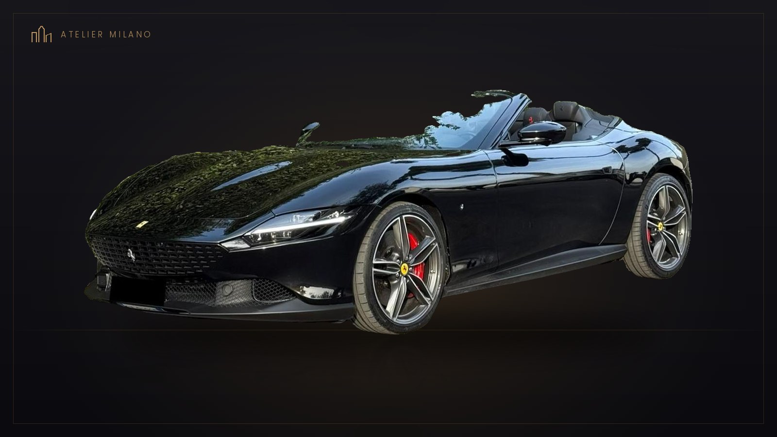 Ferrari Roma Spider Nero, in vendita da Atelier Milano