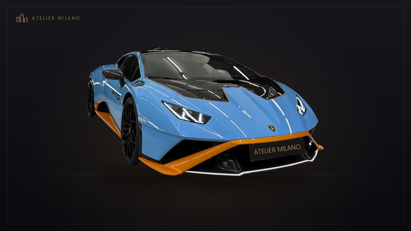 Lamborghini Huracán STO Blu Laufey, in vendita da Atelier Milano