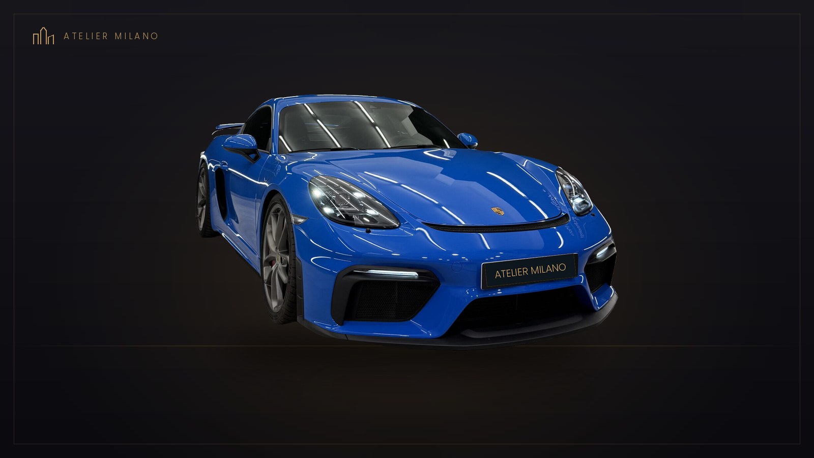 Porsche Cayman GT4 Blu Shark, in vendita da Atelier Milano